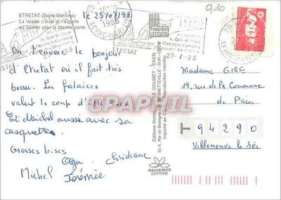 Etretat — Falaise d'Aval i Arka — Emy — Rewers