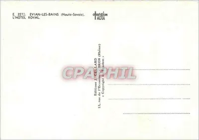 Evian-les-Bains — Hotel "Le Royal" — Wydawnictwo J. Cellard — Rewers