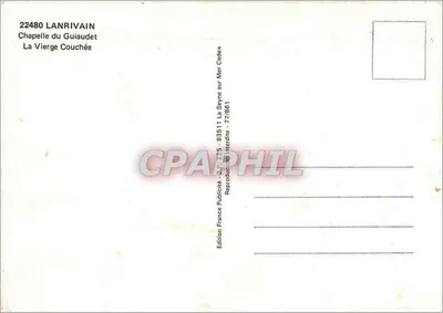 La Vierge Couchée — Chapelle du Guiaudet — Édition — Verso