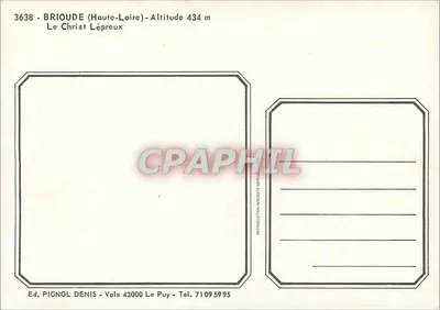 Brioude — O Cristo Leproso — Ed. Pignol Denis — Verso