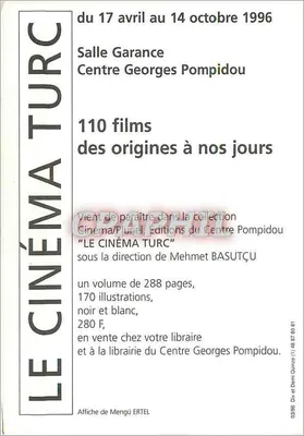 O Cinema Turco — 110 filmes — Centro Georges Pompidou — Verso