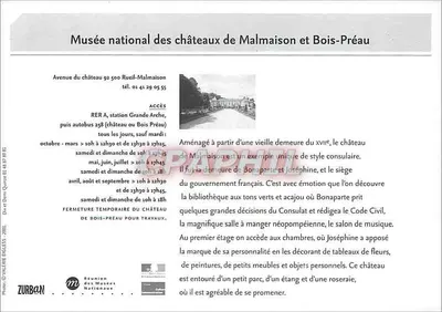 Castelo de Malmaison — Museu Nacional dos Castelos de Malmaison e Bois-Préau — ZURBAN — Verso
