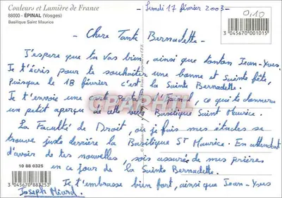 Epinal — Bazylika św. Maurycjusza — Kolor i Światło Francji — Rewers