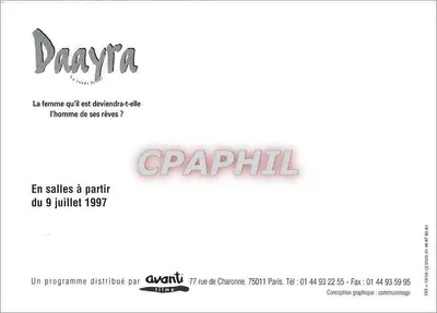Daayyra — A mulher que ele se tornará será o homem dos seus sonhos? — Avanti Films — Verso