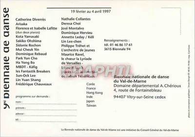9e biennale de danse — Val-de-Marne — Departament Val-de-Marne — Rewers