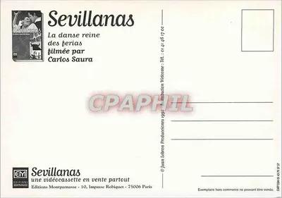 Sevillanas — A dança rainha das festas — Éditions Montparnasse — Verso