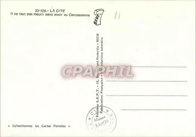 Carcassonne — vue nocturne du château — Éditions S.E.P.T. - Nice — Reverso