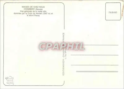 Chambéry — Visão da cidade — Éditions Edy — Verso