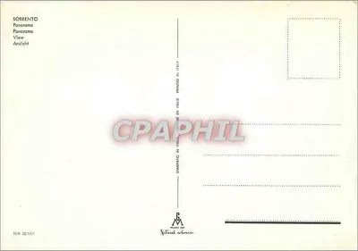 Sorrento — panorama — Stampa DOP n° 52/117 — Verso