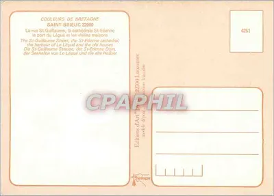 Saint-Brieuc — Prefektura Północnych Wybrzeży — Wydawca: Editions d'Art Louanner — Rewers