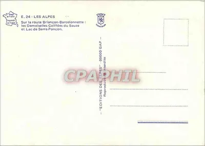 Demoiselles Coiffées — Jezioro Serre-Ponçon — Éditions des Alpes — Rewers
