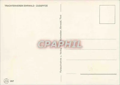 Trachtenverein Ehrwald-Zugspitze — grupa folklorystyczna w strojach tradycyjnych — Trachtenverein Ehrwald-Zugspitze, Tyrol — Rewers
