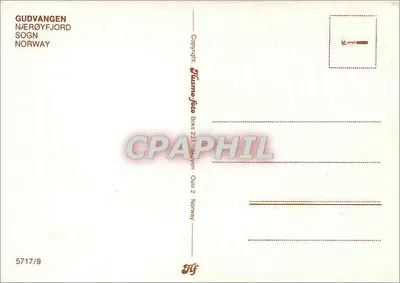 गुड्वोंगेन — सोंगे फ्जॉर्ड, नॉर्वे — प्रकाशक फ्लैम्सजोए बॉक्स — पीछे