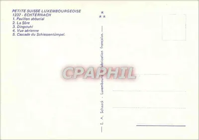 Echternach — Mała Szwajcarię Luksemburska — E. A. Schaack — Rewers
