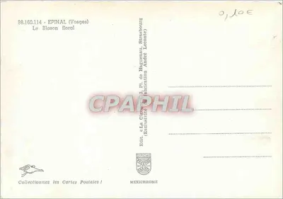 Épinay-sur-Seine — Wzór kwiatowy — Wydawnictwo Iris — Rewers