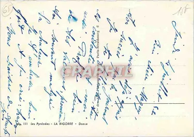 Os Pirineus - LA BIGORRE — Dança — Editor: Paris-Strasbourg 6 — Verso