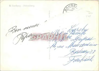 Bamberg - Michelsberg — widok katedry — wydawca Ullstein Verlag W. Hill — Rewers