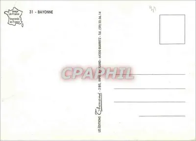 Bayonne — Het wonder van Bayonne — Uitgaven Thouand — Achterkant