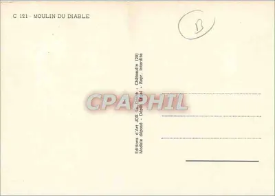 Moulin do Diabo — Lenda — Éditions d'Art Jos Le D café, n° C 121 — Verso