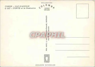 Corte i Restonica — Kolekcja Colomba, Monako — Rewers