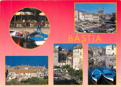 Bastia — vista do porto, da velha cidade e dos barcos — editor SARL Desobiettions, n° 15-019