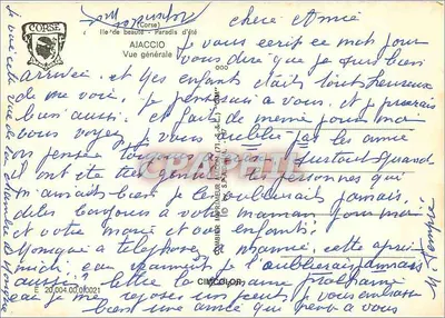Ajaccio — Widok ogólny — Wydawca CIMCOLOR — Rewers