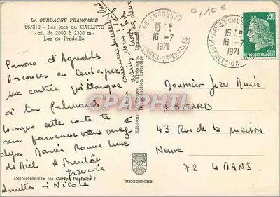 See von Pradeille — Die Lacs du Carlitte — Éditions IRIS — Rückseite