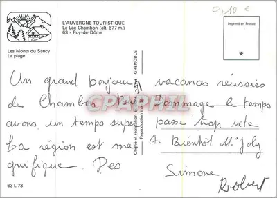 Lago Chambon — Monts du Sancy — L'Auvergne Touristique — Reverso