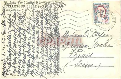 Celles-sur-Belle — Widok ogólny — J.M. wydawca — Rewers