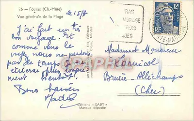 Fouras — Ogólny widok plaży — Wydawnictwo GABY — Rewers