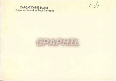 Carcassonne (Aude) — Castillo Comtal y Torre Sarrazine — Reverso