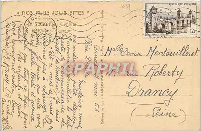 Vista de montanha — Editora: Edições de Luxo Margerit-Breuil, n° 1039 — Verso