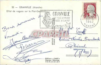 Efekt fal na Plat-Gouessant — Granville (Manche) — Wydawnictwo Gaby, n°20 — Rewers