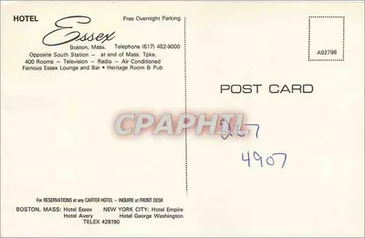 Hotel Essex — Boston — editor Carter Hotel — Verso