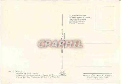 Madryt — widok panoramiczny i zabytki — Dominiez — Rewers
