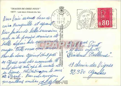 Blauer See in den Bergen — Editions EDY — Nr. 1577 — Rückseite