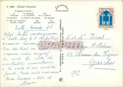 Tulle (Corrèze) — widok panoramiczny — Élécoeur — Rewers