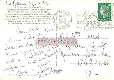 Verdon Gorges — Haute-Provence — Photolior Editions — Back