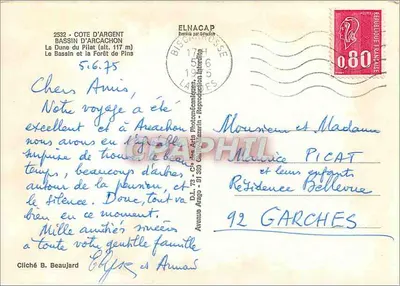 Duna Pilat — Basen Arcachon — Cliché B. Beaujard — Rewers