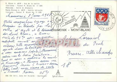 Túnel del Mont-Blanc — vista desde la salida — editor COU 107 — Reverso