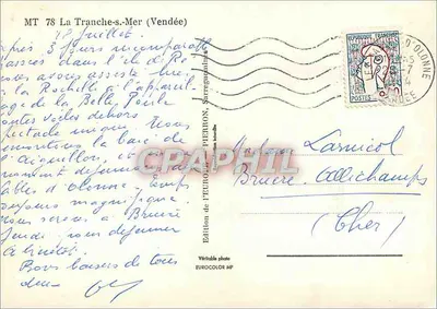 La Tranche sur Mer — widok panoramiczny — Wydawnictwo EUROPIERON, seria MT 78 — Rewers