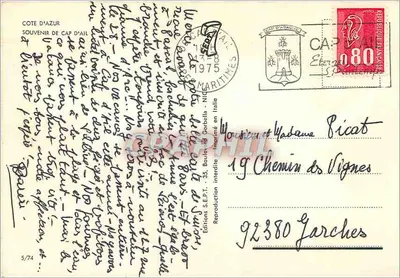 Cap d'Ail — Panoramablick — Editions S.E.P.T. - 35, Boulevard Corbella — Rückseite