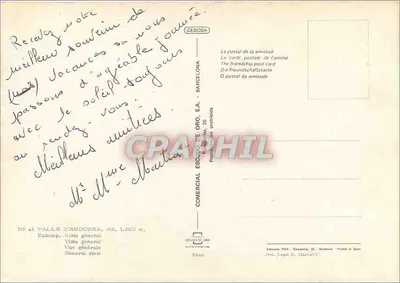 Andorra — Widok ogólny — Comercial Escudo de Oro, S.A. — Rewers