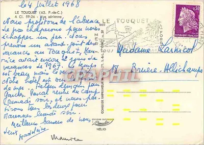 Le Touquet — Vista aérea — Cim — Verso
