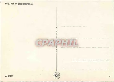 Brig. Hof im Stockalperpalast — Szwajcaria — RUD. SINF. GERARIEREN-Z.CH. Nr. 16168 — Rewers