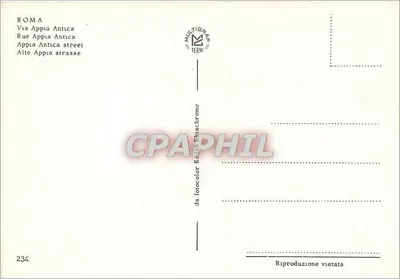 Rzym — Ruiny Via Appia Antica — Multigrave Terni n°234 — Rewers