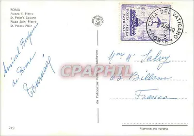 Place Saint-Pierre — Watykan — n°219 — Rewers