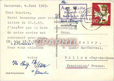 Hanower — Messe-Gelände — Wyd. Walte — Rewers