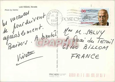 Las Vegas — Nevada — Italcards, nr nieodczytalny — Rewers