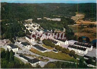 Camp de La Courtine — Vista geral aérea — Entrada sul — Impressor Méacon